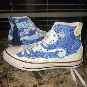 Brand New Hand-Painted high top converse